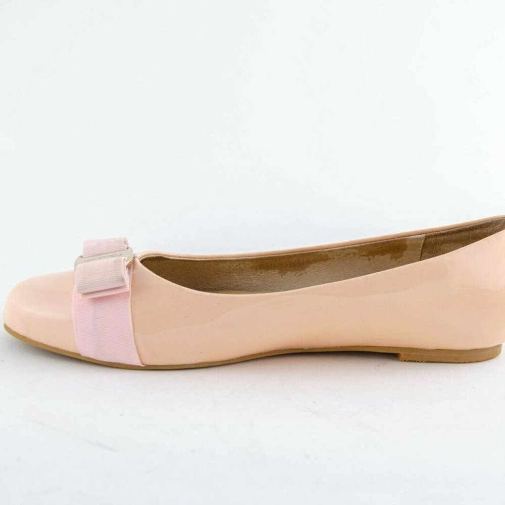Salvatore Ferragamo Vara Bow Patent Leather Flats - Picture 3 of 6
